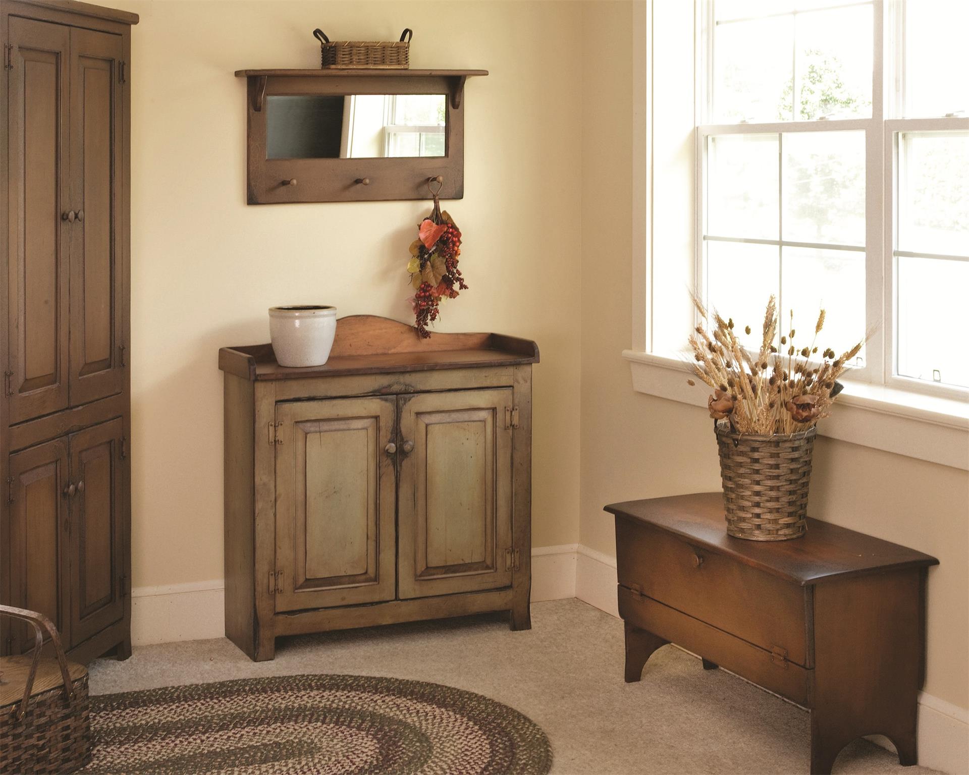 Pine Wood Medium Dry Sink From Dutchcrafters