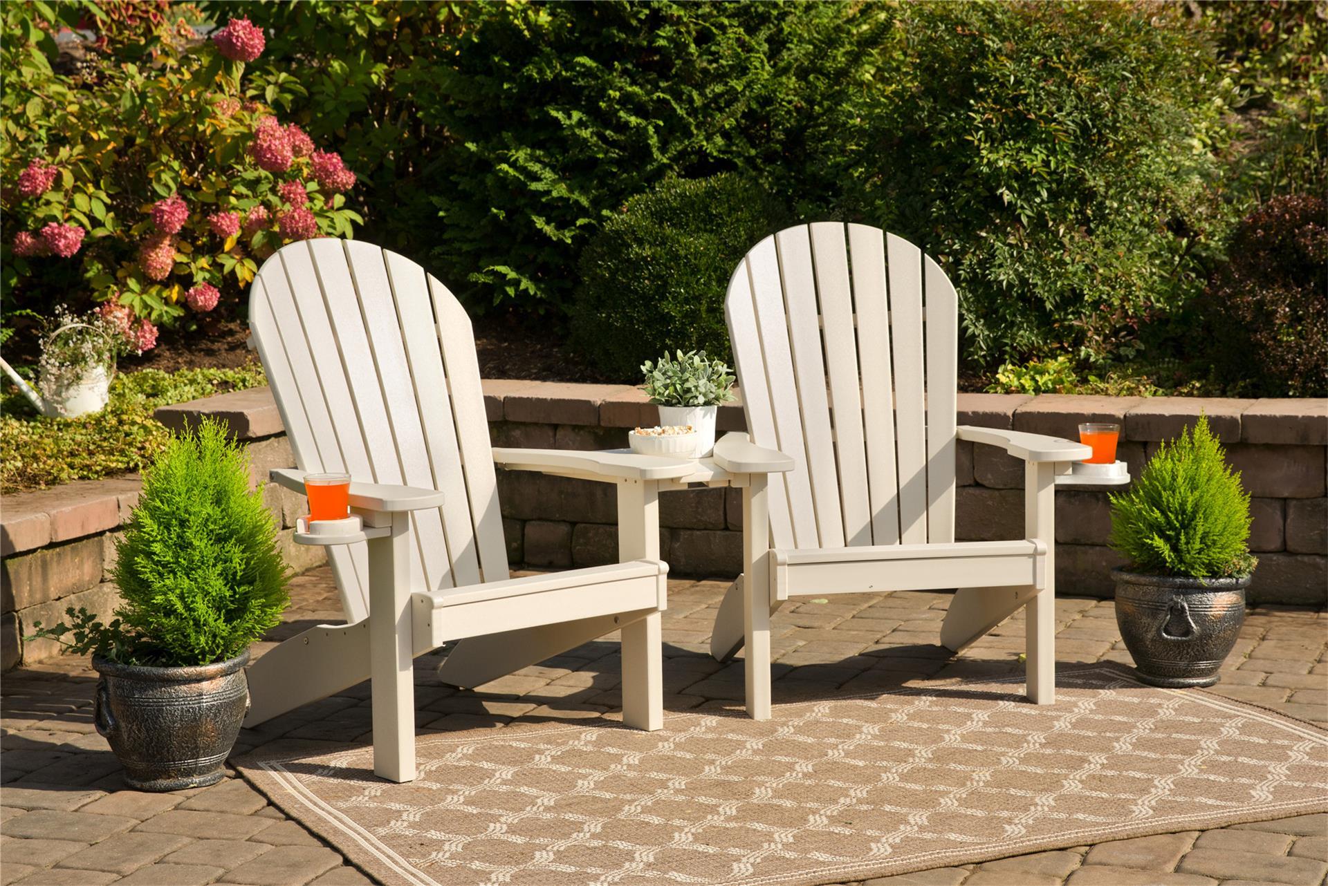 Amish Ez Poly Tete A Adirondack Set From Dutchcrafters Amish Ez Poly Tete A Adirondack Set