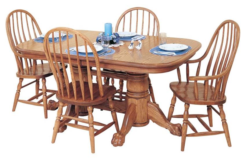 Newport Double Pedestal Dining Table By Keystone