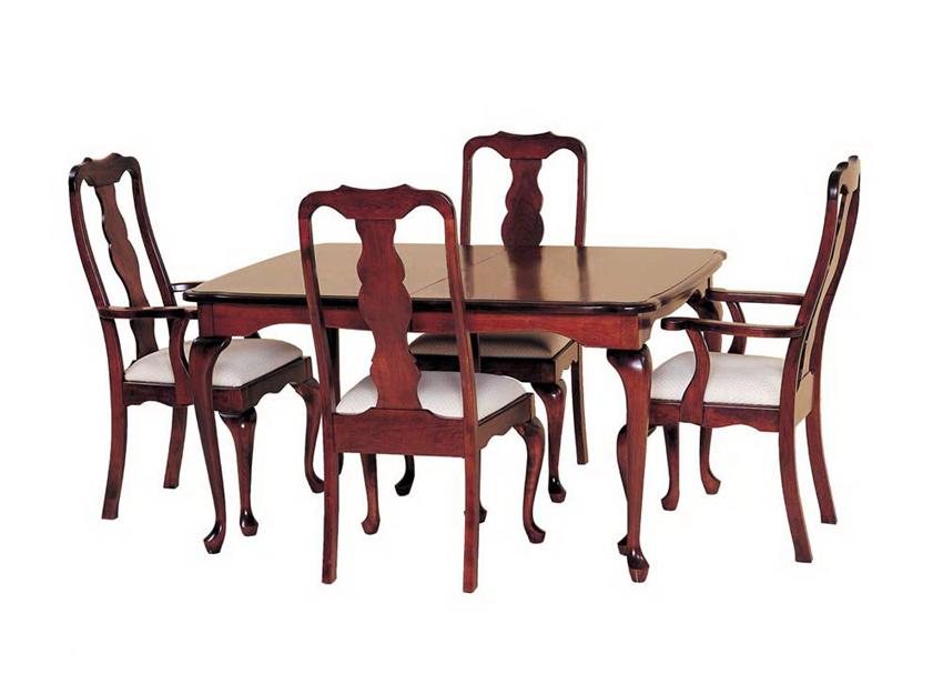 queen anne dining table with self-storing leaveskeystone queen anne dining table with self-storing leaveskeystone