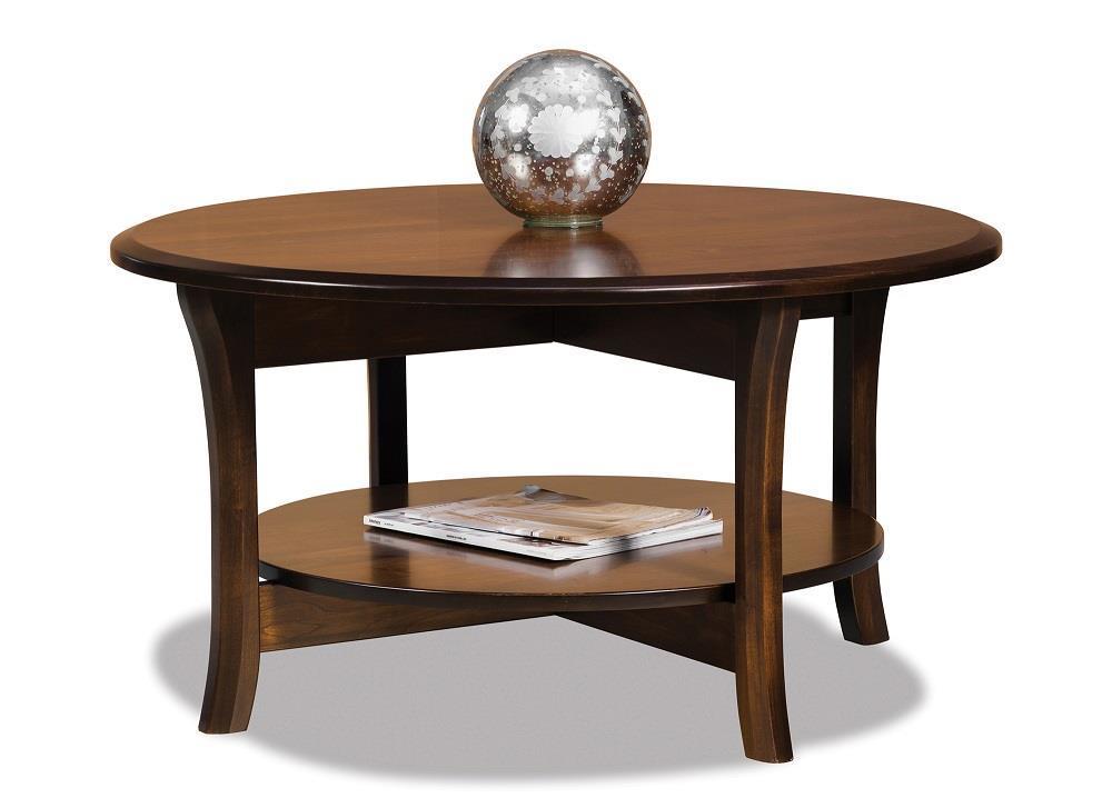 Ensenada 38 Round Coffee Table From Dutchcrafters Amish Furniture Ensenada 38 Round Coffee Table From, Large Round Coffee Table With Shelf
