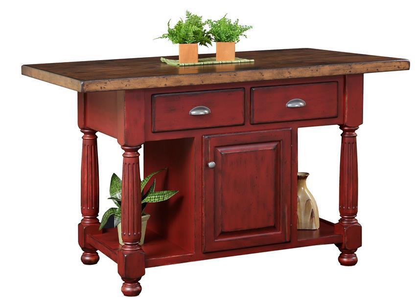 Amish French Country Kitchen Island